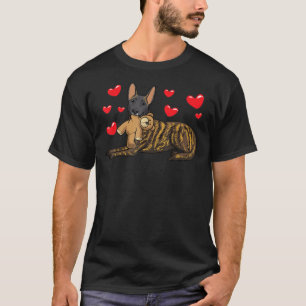 T-shirt Chien De Berger Néerlandais Avec Animal Stuffé E