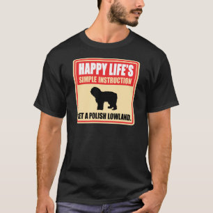 T-shirt Chien de berger polonais de plaine