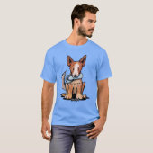 T-shirt Chien de bétail australien (Devant entier)