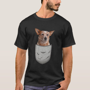 T-shirt Chien de bétail australien bleu rouge Heeler poil