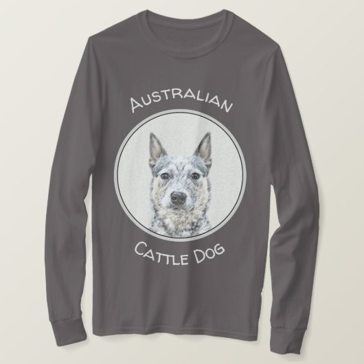 T-shirt Chien de bétail australien - Cute Original Dog Art (Design devant)