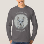 T-shirt Chien de bétail australien - Cute Original Dog Art (Devant)