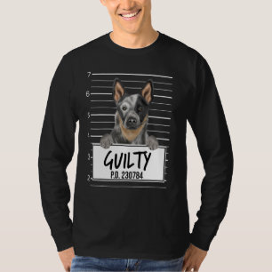 T-shirt Chien de bétail australien Mushot Guilty Dog