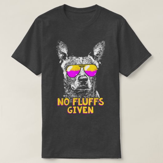 T-shirt Chien de bétail australien Pas de liquides drôle (Design devant)