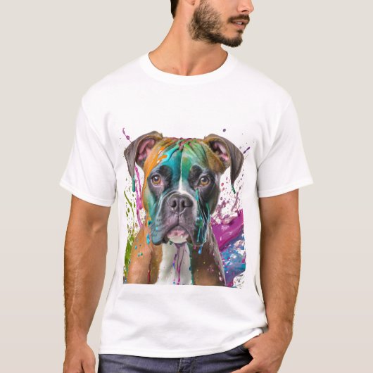 T-shirt Chien de boîte (Devant)