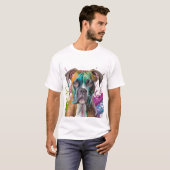 T-shirt Chien de boîte (Devant entier)