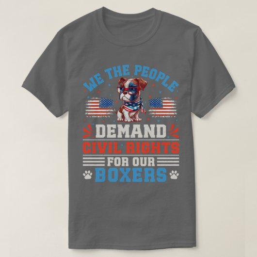 T-shirt Chien de boîte 3 (Design devant)