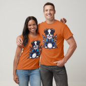 T-shirt Chien de Border Collie batteur cool conception de (Unisexe)