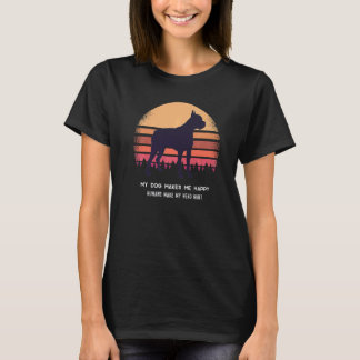 T-shirt Chien de boxe allemand rétro 5