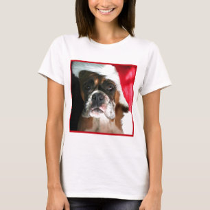 T-shirt Chien de boxeur de Noël