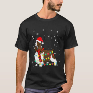 T-shirt Chien de campagne Chien de Noël Chien de Noël Chie