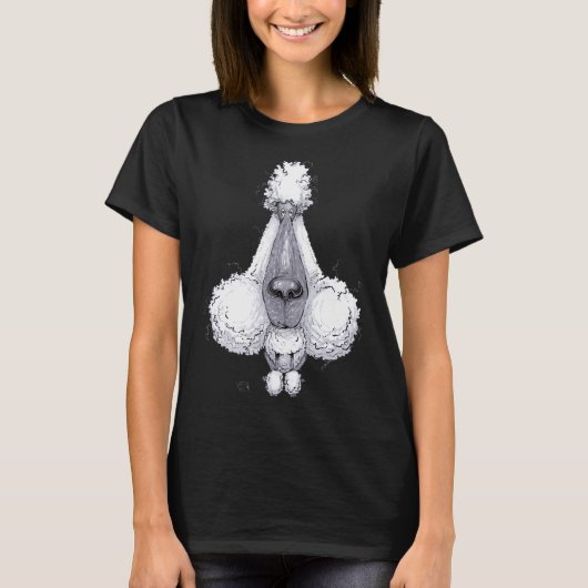 T-shirt Chien de caniche (Devant)