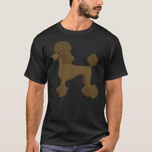 T-shirt Chien de caniche (Devant)