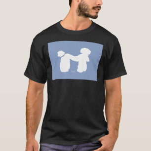 T-shirt Chien de caniche bleu Tony Fernandes