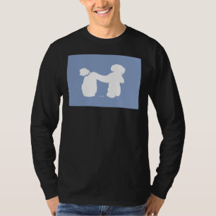 T-shirt Chien de caniche bleu Tony Fernandes