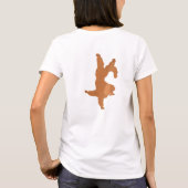 T-shirt Chien de caniche faisant du yoga (Dos)