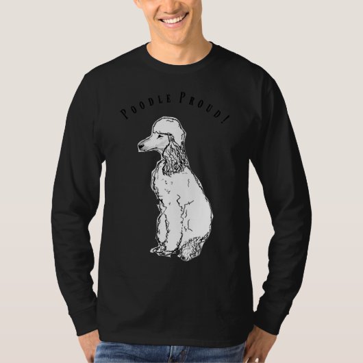 T-shirt Chien de caniche fier (Devant)