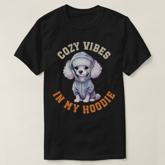 T-shirt Chien de caniche mignon 1 (Design devant)