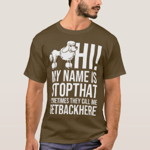 T-shirt Chien de caniche standard Chien Chien Chien Chien
