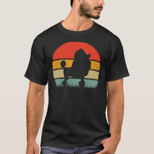 T-shirt Chien de caniche Vintage rétro