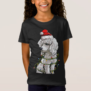 T-Shirt Chien de canicule mignon Père Noël Joyeux Noël