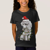T-Shirt Chien de canicule mignon Père Noël Joyeux Noël (Devant)