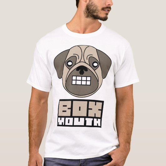 T-shirt Chien de carlin de Boxmouth (Devant)