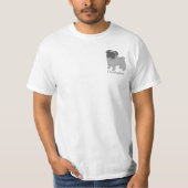 T-shirt Chien de Carlin gris personnalisé (Devant)