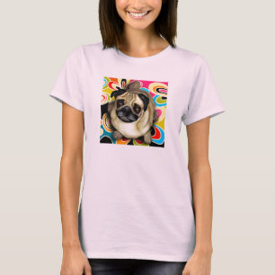 T-SHIRT CHIEN DE CARLIN RÉTRO
