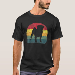 T-shirt Chien de carlin Vintage désorganisé Style rétro Ho