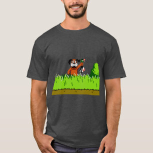 T-shirt Chien de chasse au canard vintage avec canard