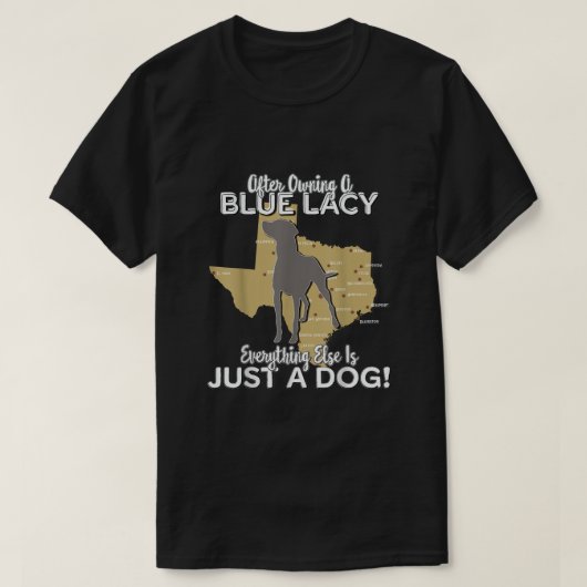 T-shirt Chien de chasse Blue Lacy (Design devant)