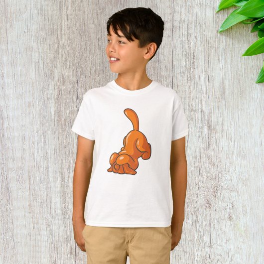 T-shirt Chien de chasse orange