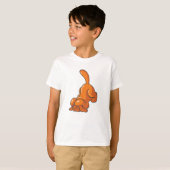 T-shirt Chien de chasse orange (Devant entier)