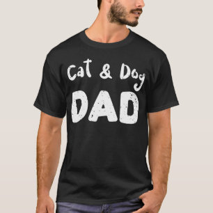 T-shirt Chien de chat Papa Chiens drôle