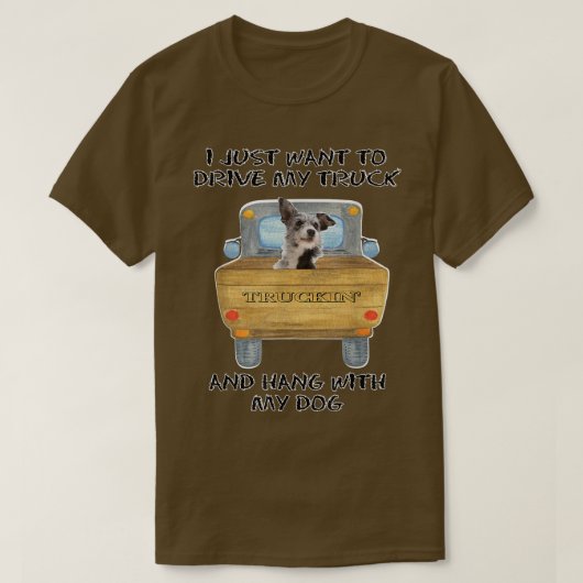 T-shirt Chien de chien de bétail australien (Design devant)