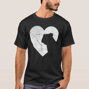 T-shirt Chien de Chien de Chien de Chien Amusant Coeur Sai