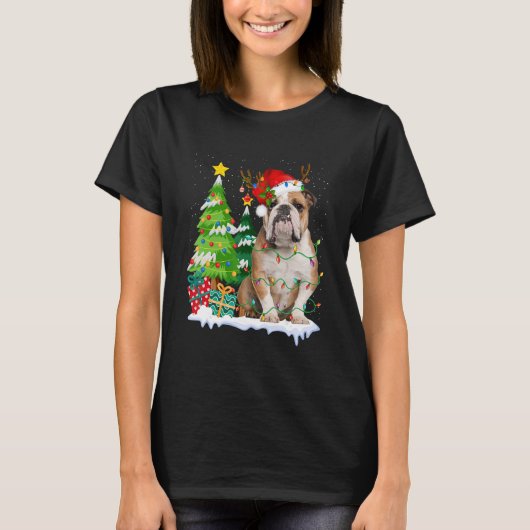 T-shirt Chien de Chien de Chien de Chien de Chien de Santa (Devant)