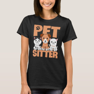 T-shirt Chien de chien de poète Graphique Animaux assis Ch