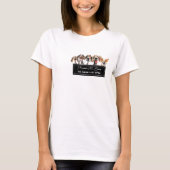 T-shirt Chien de Chien Marche Animaux assis Business Marke (Devant)