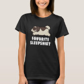 T-shirt Chien de Chih Tzu de Sleep favori (Devant)