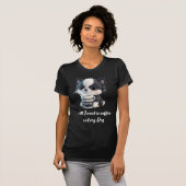 T-shirt Chien de chiot mignon graphique - J'aime le café (Devant entier)