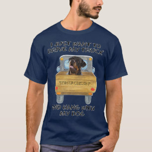 T-shirt Chien de Conduite de Camion Rottweiler 
