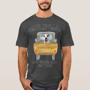 T-shirt Chien de Conduite de Camion Whippet