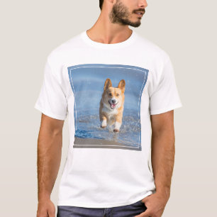 T-shirt Chien de corgi de Gallois de Pembroke fonctionnant