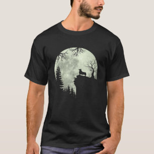 T-shirt Chien De Corgi Gallois Et Moon Howse Dans La Haute