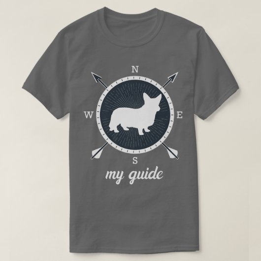 T-shirt Chien de Corgi gallois Retro1589 (Design devant)