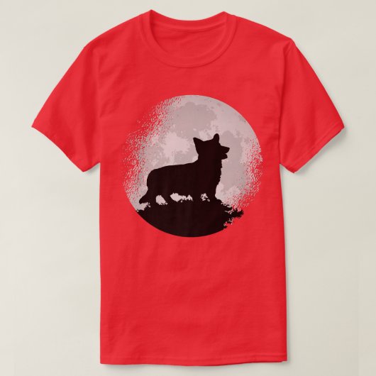 T-shirt Chien de Corgi gallois Retro1591 (Design devant)