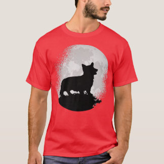 T-shirt Chien de Corgi gallois Retro1591
