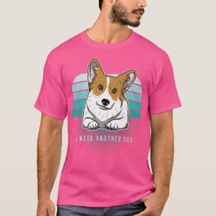 T-shirt Chien de Corgi gallois Vintage1621